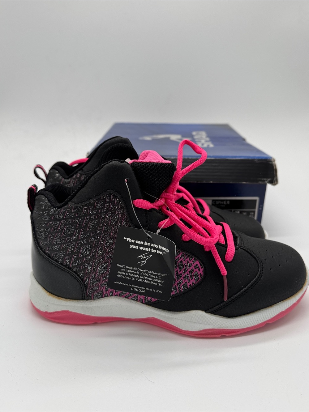 Shaq Cipher girl's high-top basketball sneakers